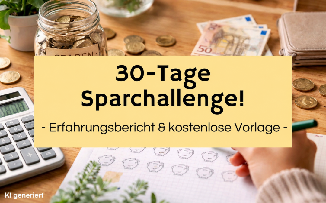 Sparchallenge! In 30 Tagen Geld gespart
