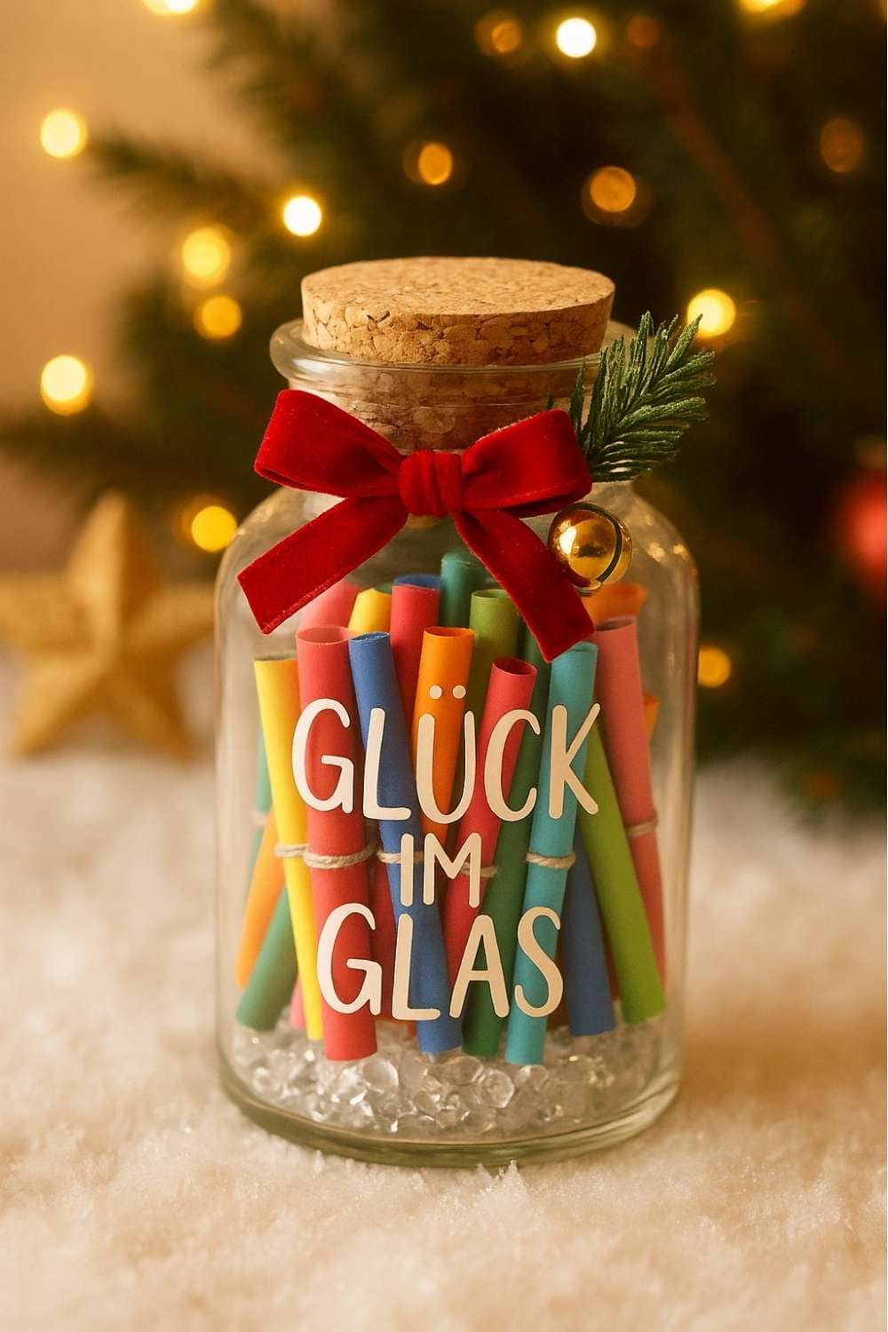 Weihnachtsgeschenke für Kollegen. Glück im Glas