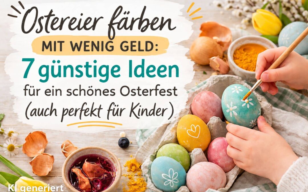 Ostereier färben mit wenig Geld: 7 günstige Ideen für ein schönes Osterfest (auch perfekt für Kinder)