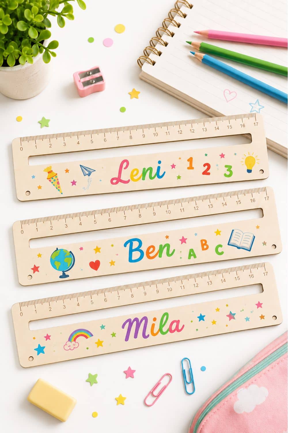 Einschulung Geschenkideen, Lesehilfe mit Lineal