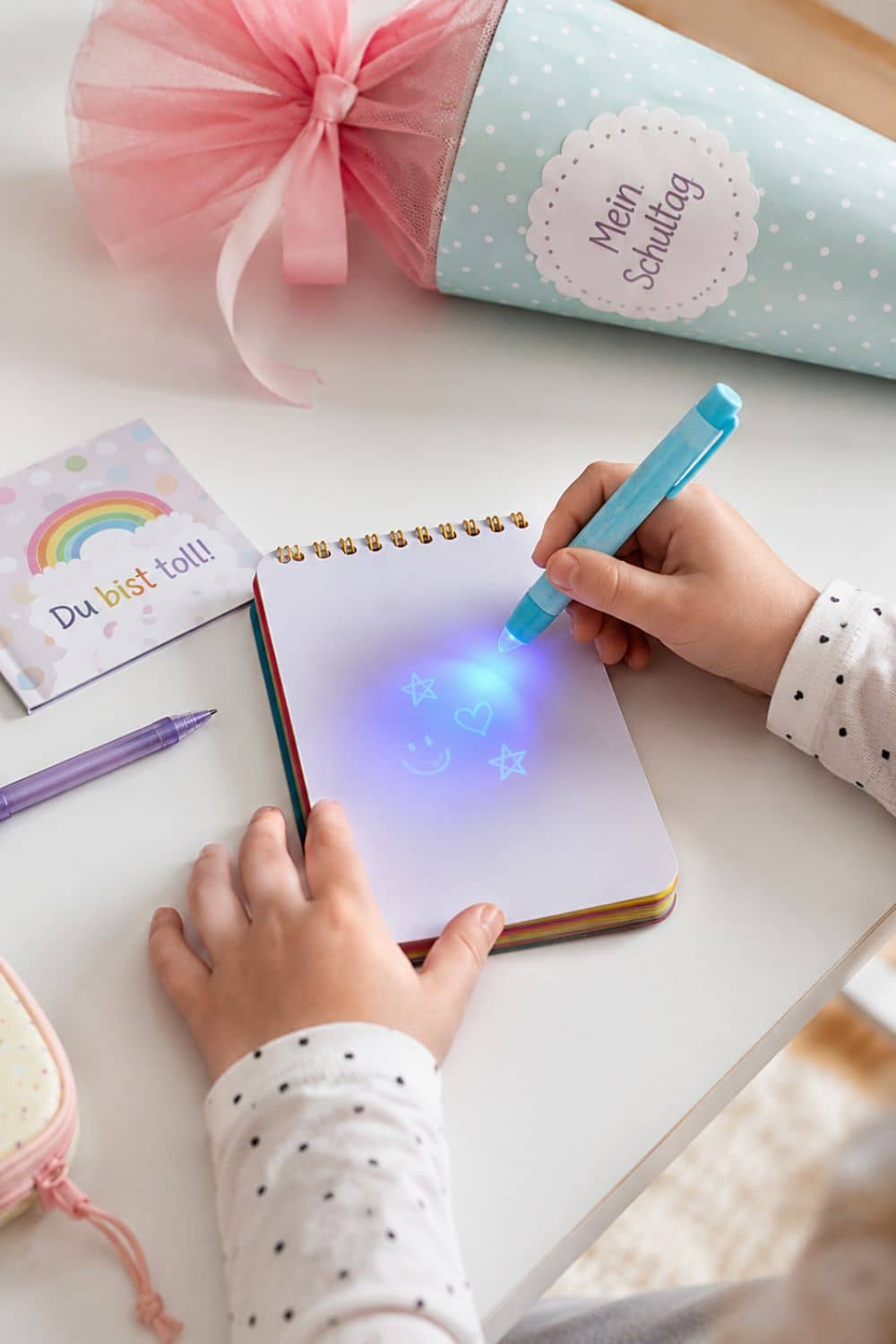Einschulung Geschenkideen UV-Geheimstift