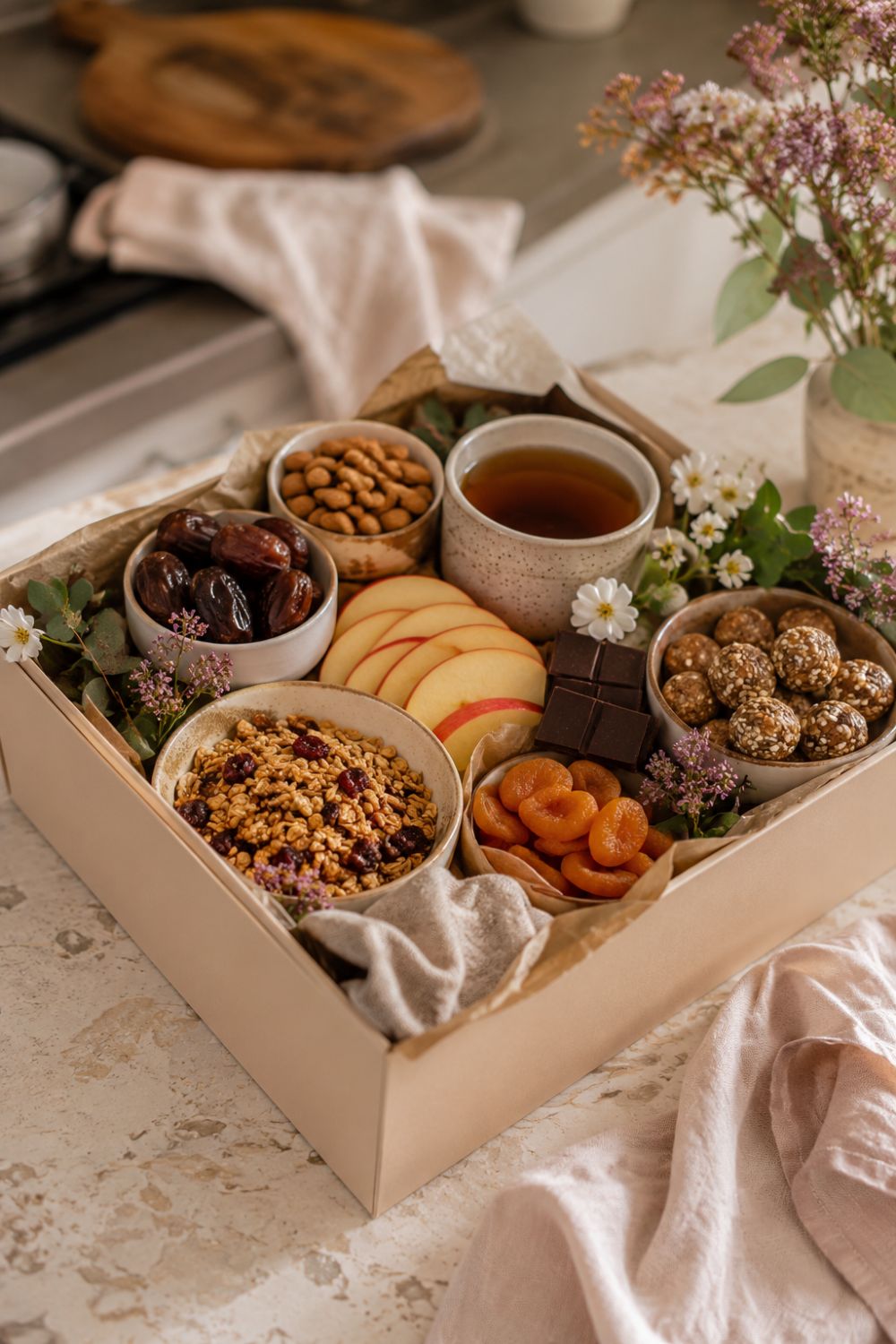 Wochenbett Geschenkideen Snacks