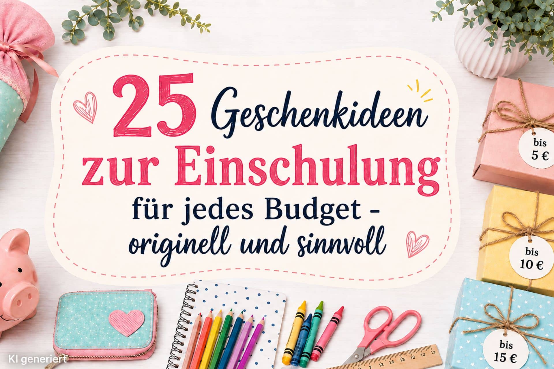 25 Geschenkideen zur Einschulung für jedes Budget